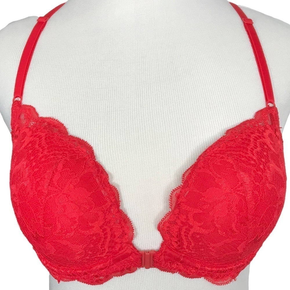 Victoria’s Secret PINK Red Lace Date Racerback Bra Size 34C - Picture 11 of 11